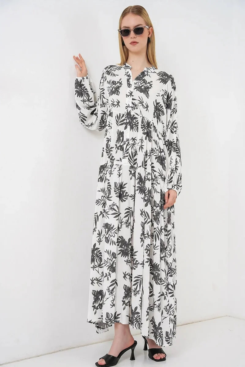 بيغ دارت BDART Patterned V-Neck Maxi Dress