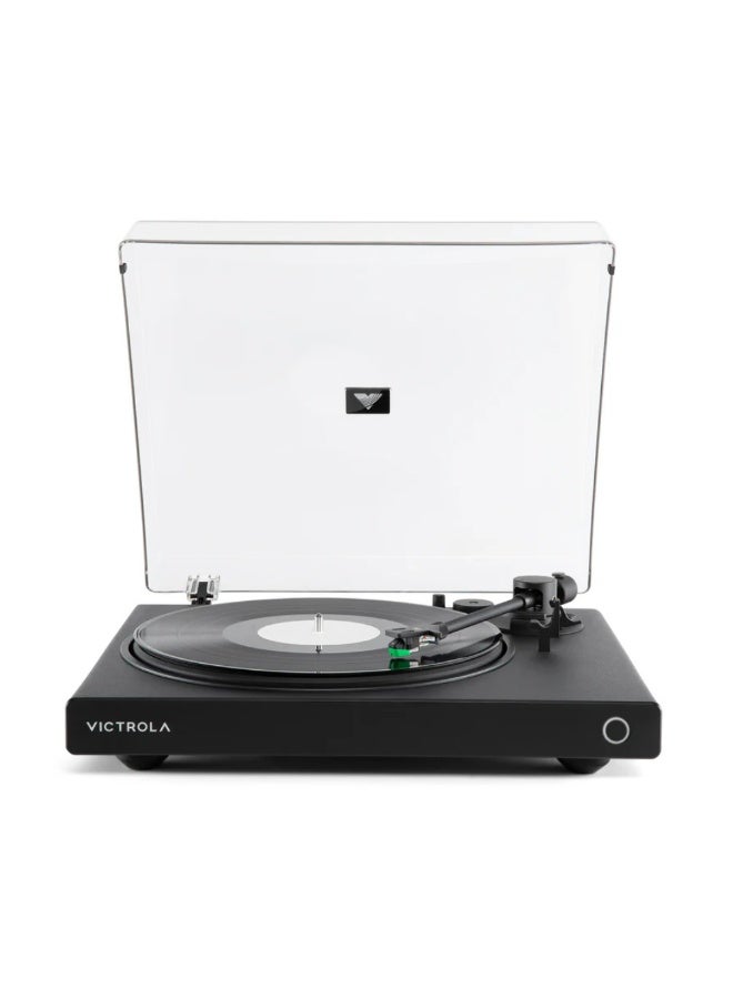 Victrola Wave – Bluetooth Turntable with Auracast – 2-Speed Vinyl Record Player, Audio Technica AT-VM95E Cartridge, Hi-Res aptX HD and Adaptive Bluetooth Streaming, Auracast Broadcast Audio (Black) - Image 1