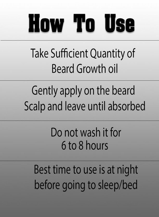 Sabates Hair & Beared Serum |Beard Growth Oil, Fast Growth, Non Sticky Greasy, Thick Beard, Nourishment |Beard Oil For Grooming |Long Lasting Moisturisation | Beared Serum Pack Of 3 - Image 5