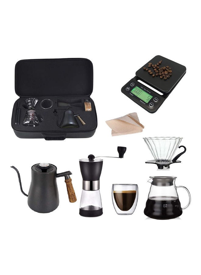 Arabest V60 Drip Coffee Maker Set With Travel Bag Black 27x55x16cm - Image 1