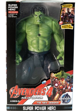 AVENGERS Illuminated Animated Hulk Figure Toy 20 cm 