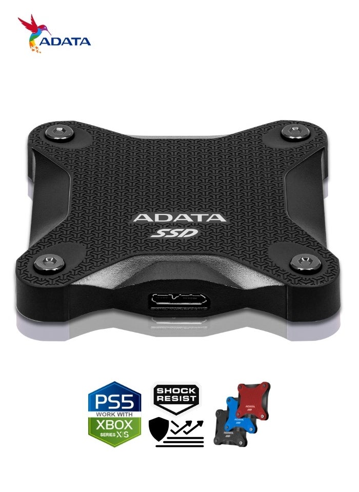 ADATA - SD620 2TB External Solid State Drive | Shock Resistance SSD Compatible with PS5 XBOX for Superfast Gaming USB 3.2 Gen2x2 Type-C - Image 1