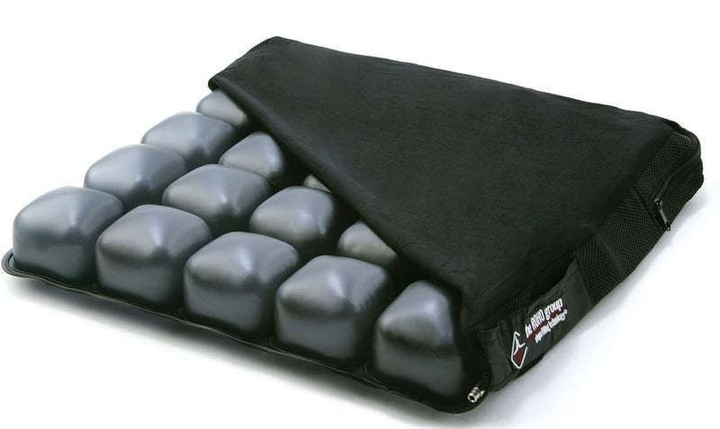Roho MOSAIC Cushion, Standard, Inflatable Seat Cushion for Office Chair, Wheelchair, Cars, Home Living, & Back Pain Support, Adjustable Cushion with Stretchable Cover & Non-Skid Bottom, 18" x 18" - Image 1