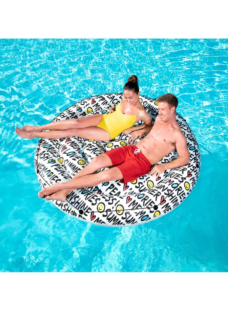 Bestway Bestway Inflatable Lounge Summer Quotes Island 188cm | Inflatable Ride-on | Pool Float | Summer Water Toy | Pool & Beach Toy - Image 3