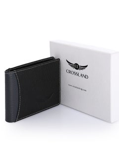 Crossland CROSSLAND Genuine Leather Men's Wallet, Bi Fold 6 Cards with Window ID - RFID Blocking Technology  - Image 1