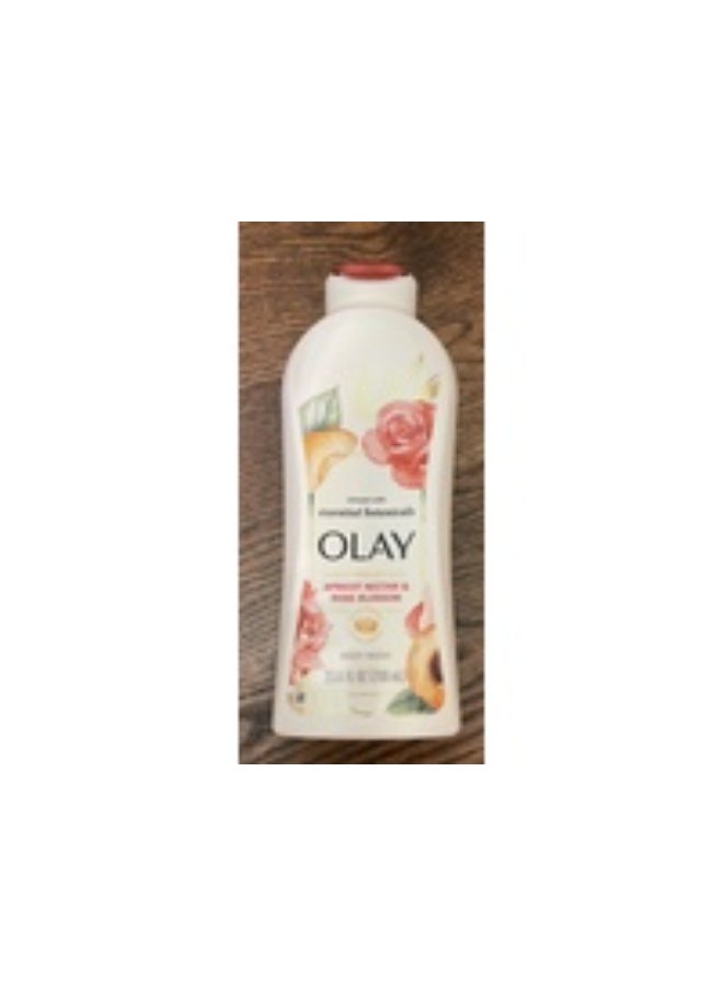 Olay Body Wash, Apricot Nectar & Rose Blossom, 23.6 fl oz/700 mL - Image 2