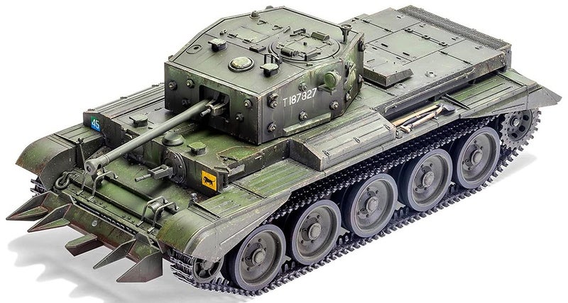 Airfix Model Set - A1373 Cruiser Mk.VIII A27M Cromwell Mk.IV Model Building Kit - Plastic Model Tank Kits for Adults & Children 8+, Set Includes Sprues & Decals - 1:35 Scale Model - Image 1