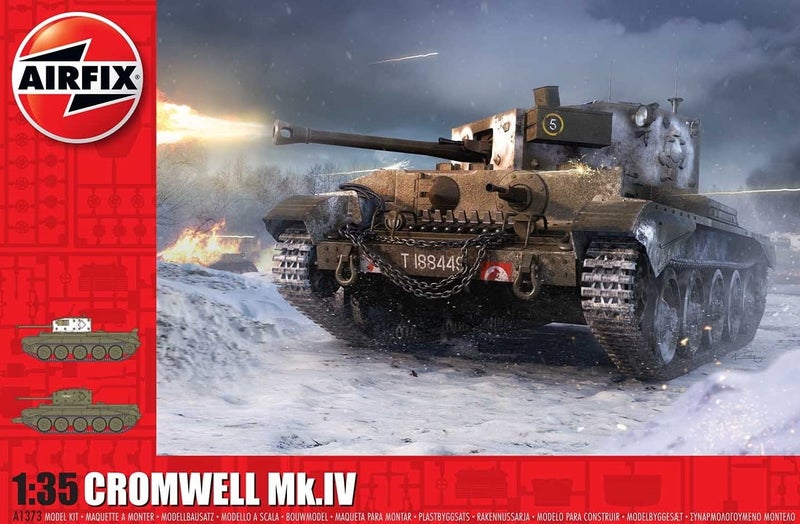 Airfix Model Set - A1373 Cruiser Mk.VIII A27M Cromwell Mk.IV Model Building Kit - Plastic Model Tank Kits for Adults & Children 8+, Set Includes Sprues & Decals - 1:35 Scale Model - Image 2