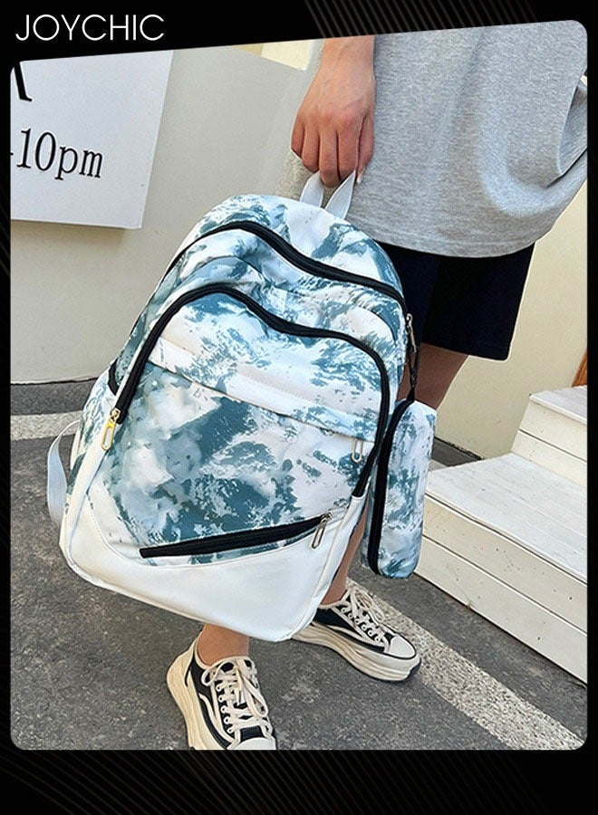 Joychic 3-piece New Style Fashionable Travel Daypack Nylon Waterproof Zipper School Backpack Set with Pencil Pouch For Middle High Students - Image 4