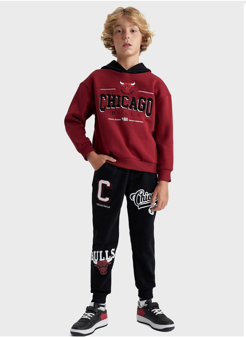 DeFacto - Kids Chicago Bulls Print Hoodie - Image 1