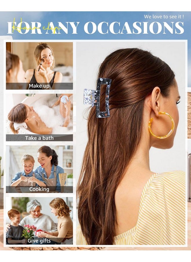 HAIMEIKANG HAIMEIKANG Cute Flower Hair Claw Clips - 3 Pieces Summer Hair Clips for Women,Non-Slip Strong Hold Claw Clips for Thick/Thin Hair (Halloween)  - Image 5