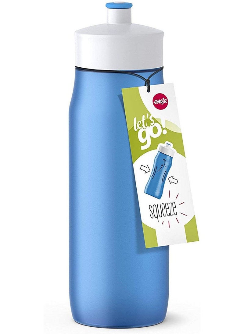 Squeeze Sports Drinking Bottle Blue 0.6 L
