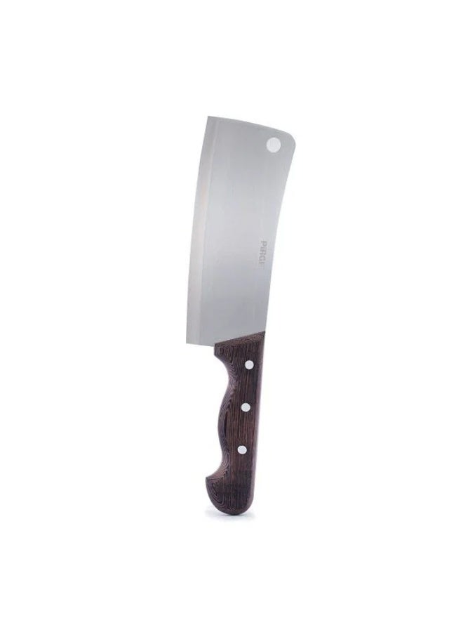PiRGE Stainless Steel Slicing Knife Set, 3 Pieces, Knife Sharpener, Sheath - Black Brown - Image 5