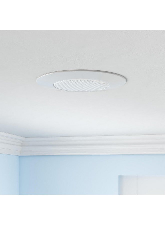 NICOR Lighting 6 inch White Recessed Shower Trim with Albalite Lens (17505) - Image 2