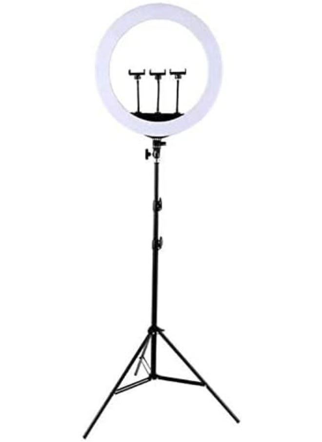 Generic 21-Inch Dual Color LED Ring Light Kit with Adjustable Tripod – Ideal for Photography, Video, Makeup & Streaming  - Image 3
