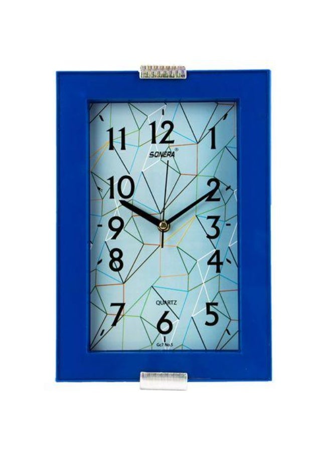 SONERA GC7 Modern Analog Wall Clock in Blue and White – Silent and Stylish for Contemporary Décor - Image 2