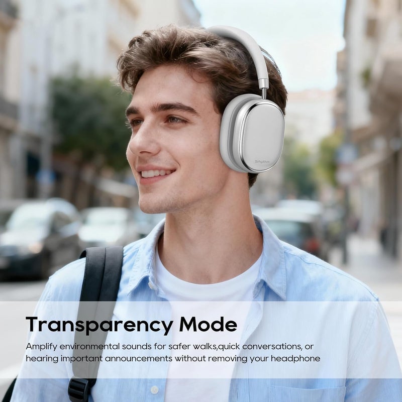 Srhythm NiceComfort 95 Wireless Headphones with Adaptive Hybrid Noise Cancellation, Spatial Audio, Transparency, EANC, and Low Latency. - Image 4