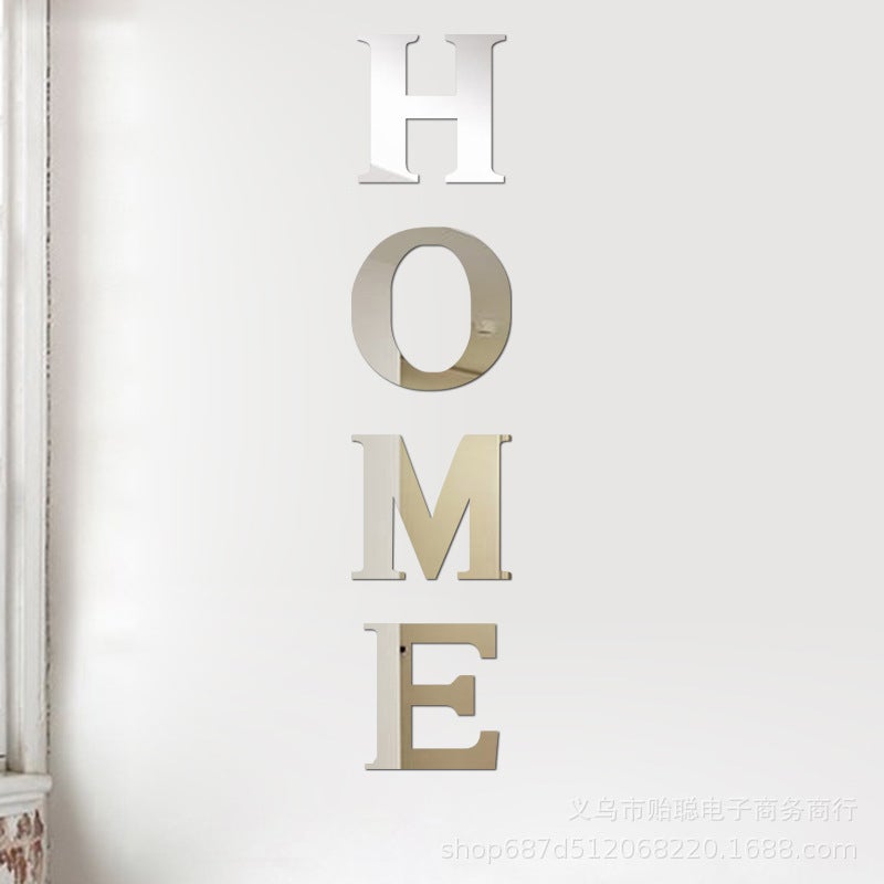 Home Mirror Wall Sticker 3D Stereo Two Sizes 23X22Cm+30X28Cm (178G) - Image 2