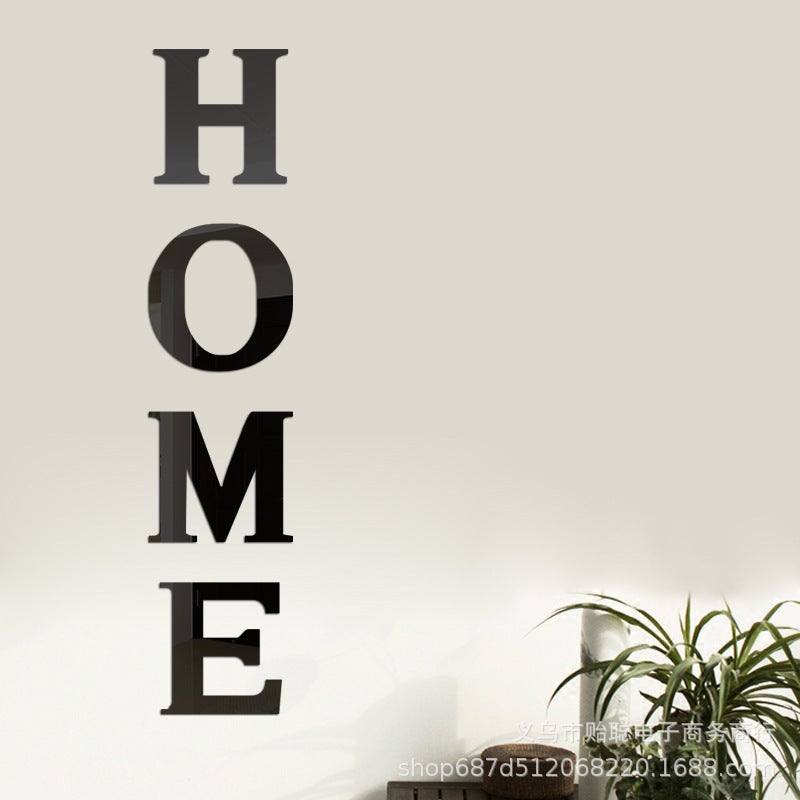 Home Mirror Wall Sticker 3D Stereo Two Sizes 23X22Cm+30X28Cm (178G) - Image 1