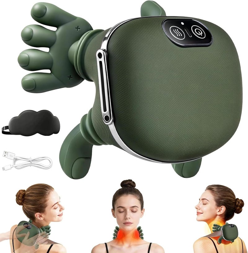 Heated Neck and Shoulder Massager with Ergonomic Hand-Like Design - Image 1