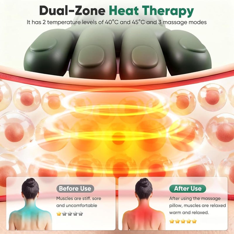 Heated Neck and Shoulder Massager with Ergonomic Hand-Like Design - Image 3