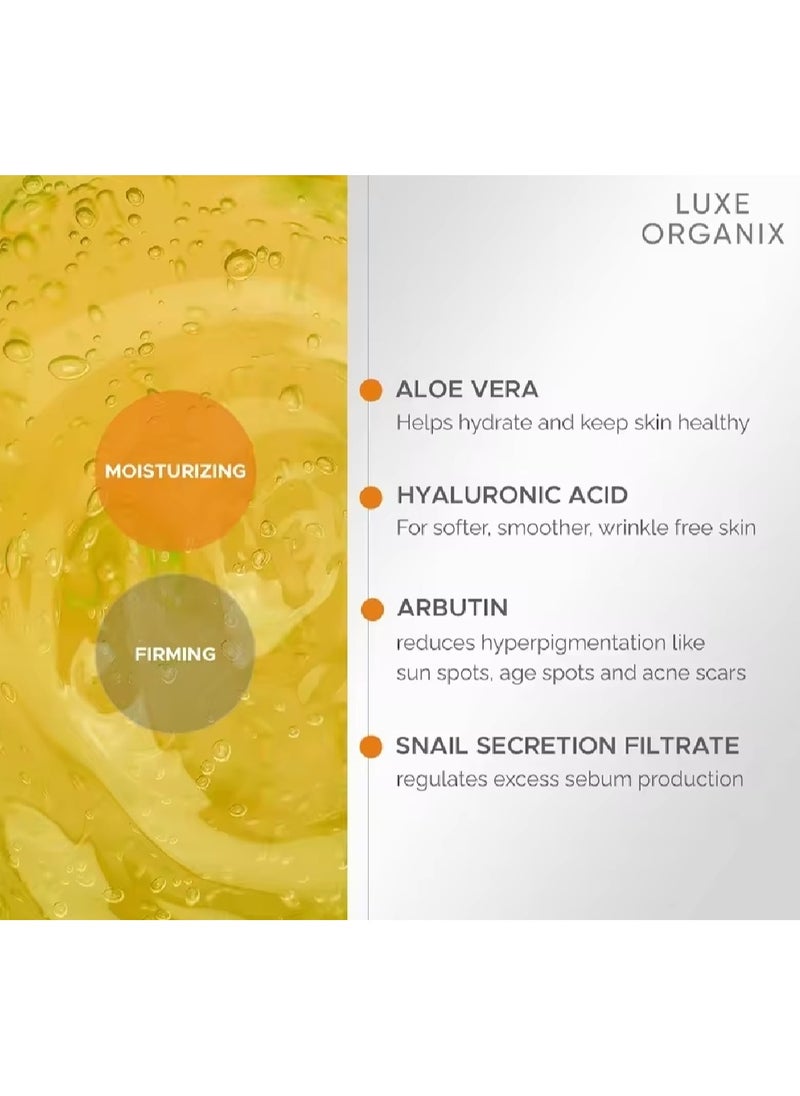 LUXE ORGANIX Luxe Organix Aloe Vera & Snail Soothing Gel 100ml  - Image 3