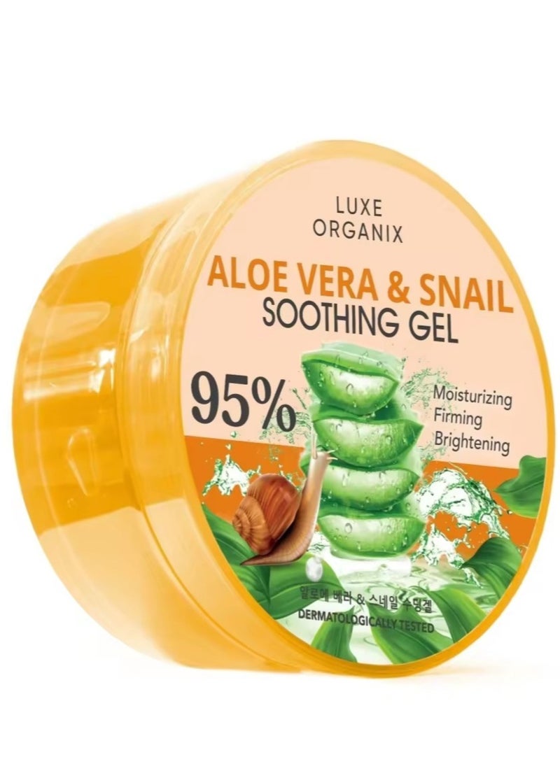 LUXE ORGANIX Luxe Organix Aloe Vera & Snail Soothing Gel 300ml - Image 2