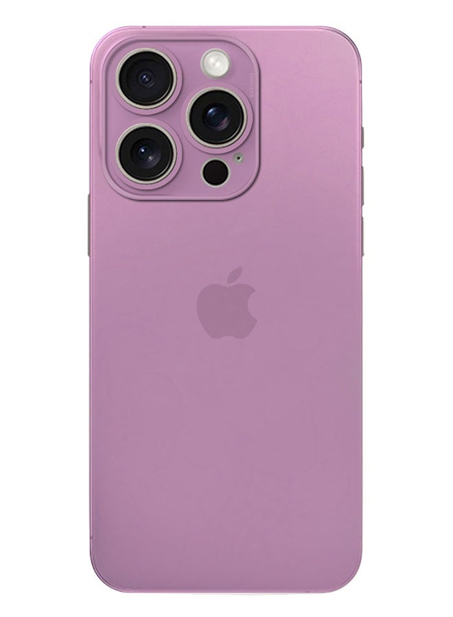 Ultra Thin Case for iPhone 15 Pro Max with 0.3mm Matte Case Cover Air Skin Series Feather-Light Frosted Protective Back Cover - Light Purple - Image 3