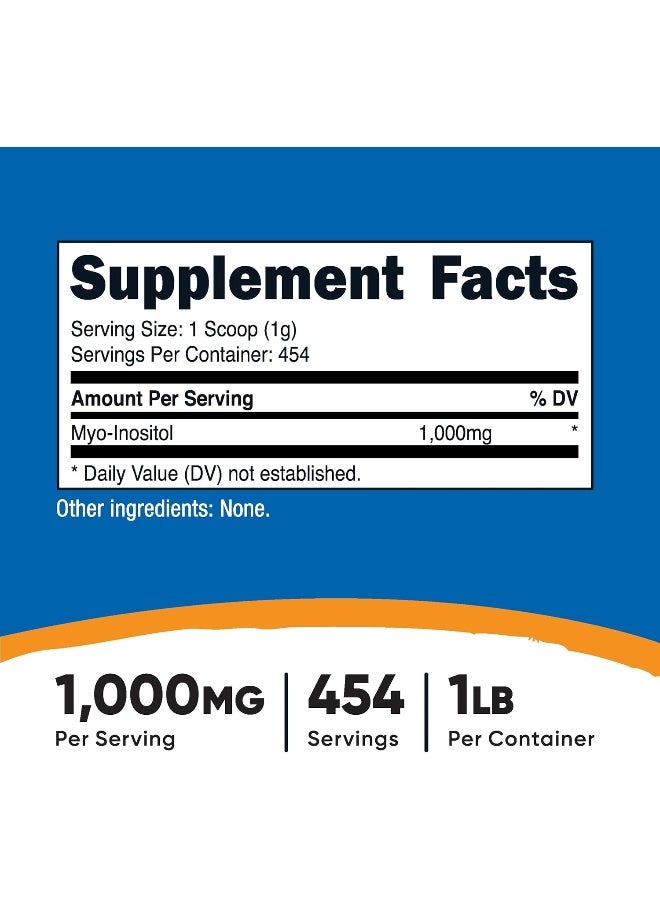 Nutricost Inositol Powder Unflavored 1LB for Adults - Image 2