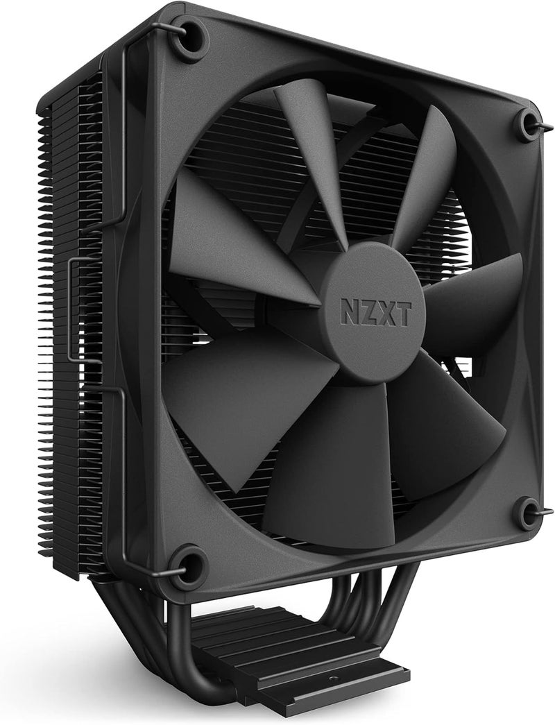 ان زد اكس تي NZXT T120 مبرد هواء للمعالج RGB - RC-TN120-B1 - أنابيب نحاسية موصلة - محامل ديناميكية سائلة - توافق مع AMD و Intel - اللون أسود - Image 1