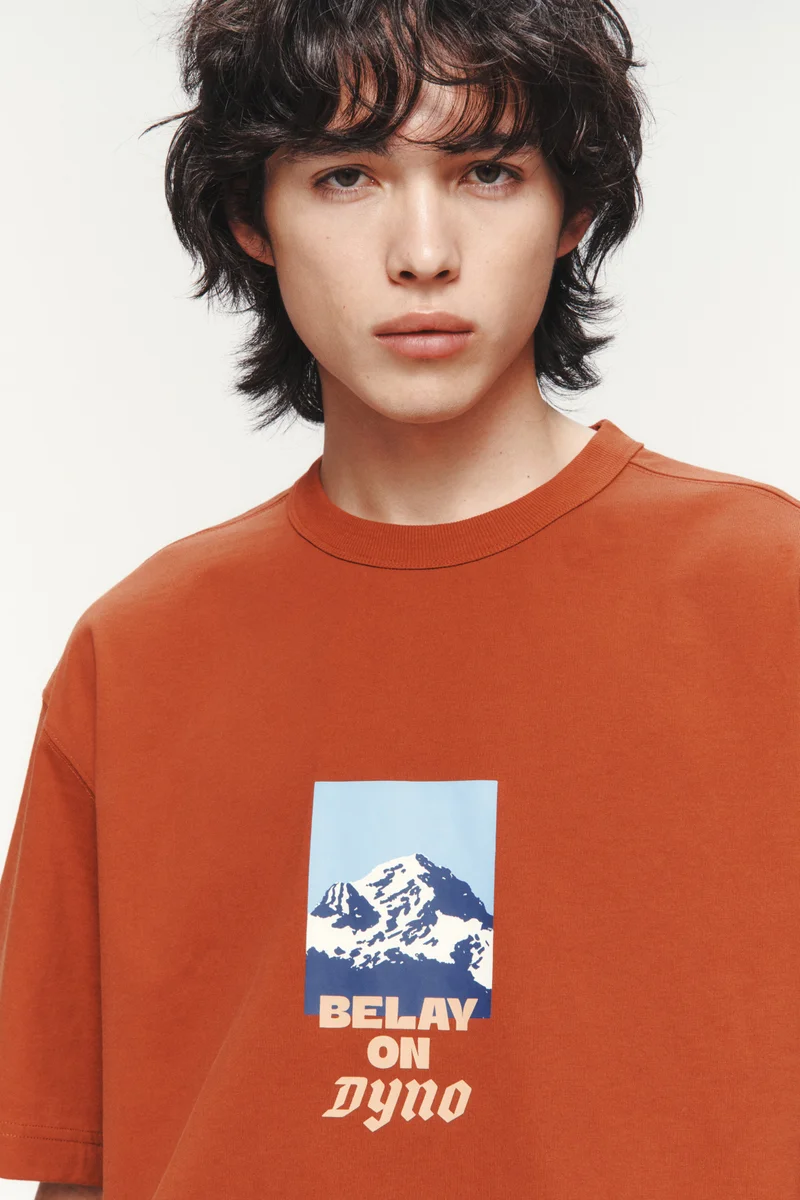 H&M  Loose Fit Printed Cotton T-shirt for Men | Best Price UAE