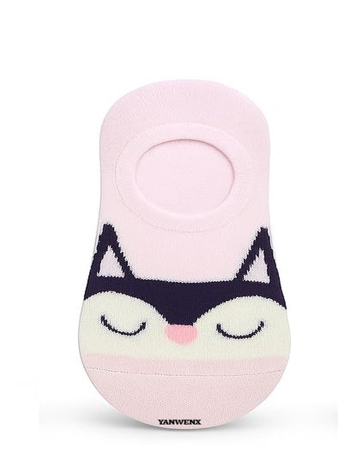 Yanwenx 6 Pairs Kids Cat Design Loafer Socks - Soft Cotton, Breathable & Comfortable Ankle Socks for Boys & Girls Age 11-12 Years- - Image 5