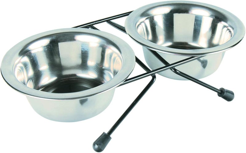 Trixie Eat on Feet Stainless Steel Bowl Set for Dogs - Image 1