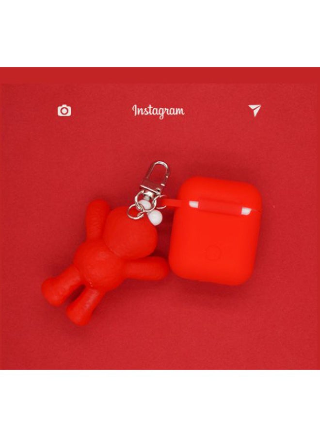 Protective Case For Apple AirPods 1/2 Red/White/Black - Image 3