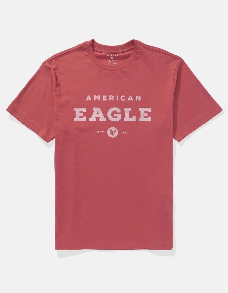 American Eagle Logo Graphic Crew Neck T-Shirt