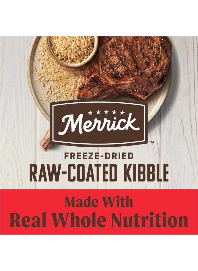 ميريك طعام الكلاب الطبيعي عالي البروتين من ميريك هيلثي جرينز، مُجفف بالتجميد، خام، مُغلف، لحم بقري وأرز بني - كيس 10.0 رطل - Image 3