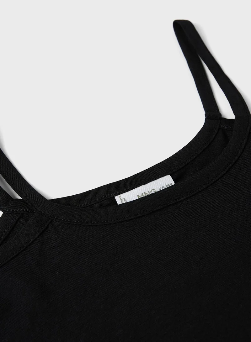 MANGO Youth Cold Shoulder T-Shirt