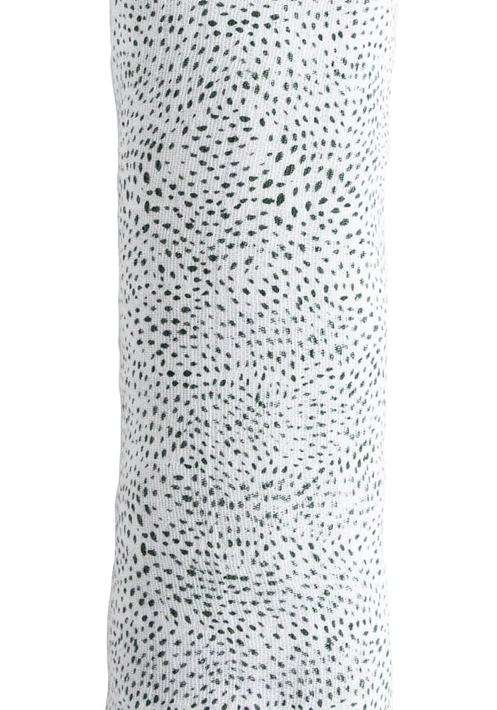 Little Unicorn Cotton Muslin Swaddle Blanket - Green Seed Design - Image 5