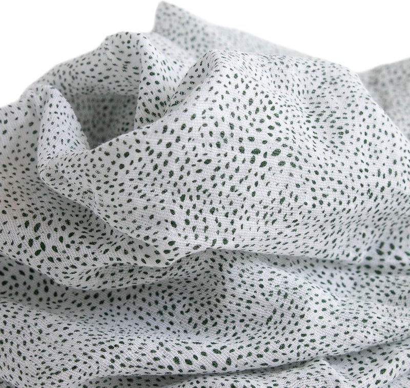 Little Unicorn Cotton Muslin Swaddle Blanket - Green Seed Design - Image 2