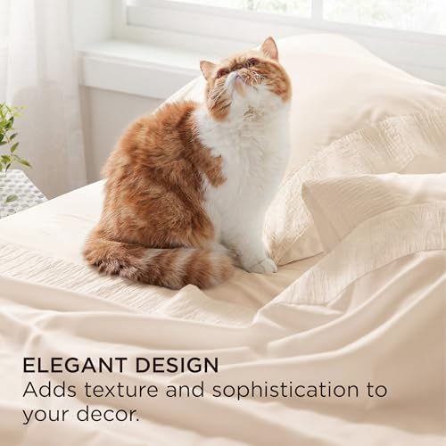 Bedsure Full Size Bed Sheets - 4 Pieces Soft Full Sheet Set - Breathable & Cooling - Hotel Luxury - Easy Care Polyester Microfiber Bedding for Women, Men, Beige - Image 4