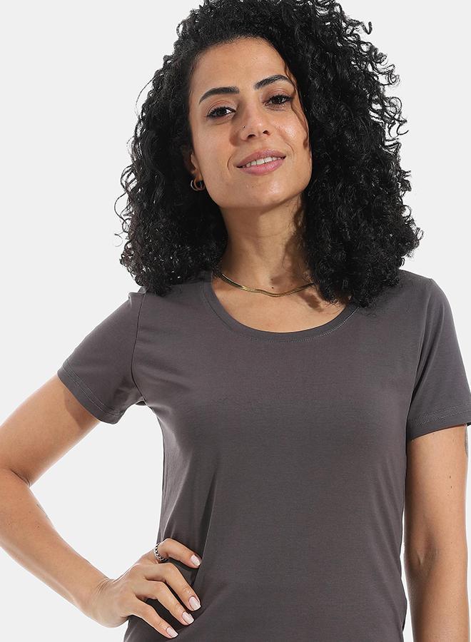 Xtcy Single Lycra Half Sleeve Wide Neck Bodysuit women - Image 4