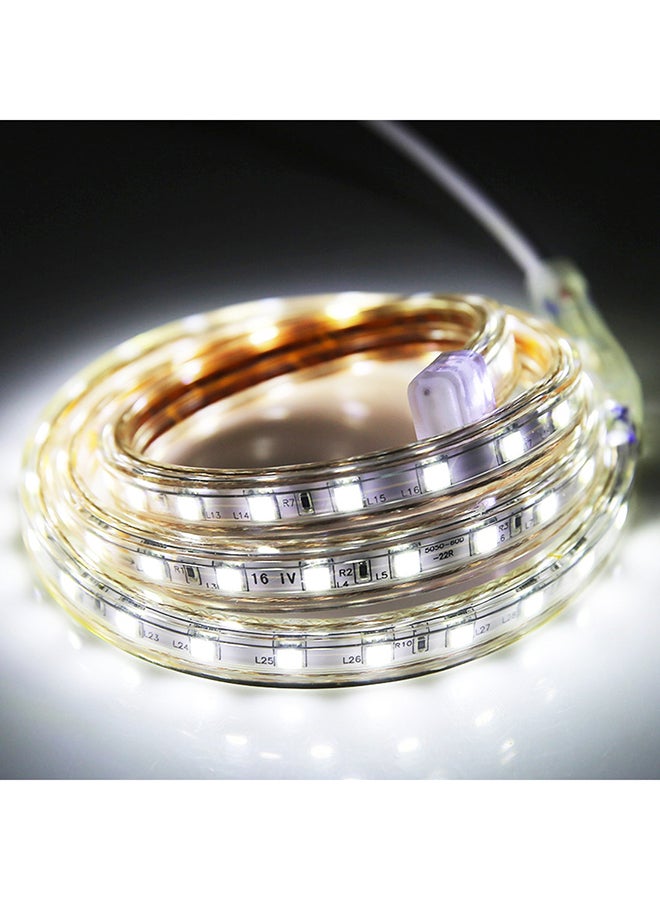 إسكدنيا شريط إضاءة LED مضاد للماء مع مقبس طاقة مكون من 60 مصباح أبيض 15x15x2سم - Image 2