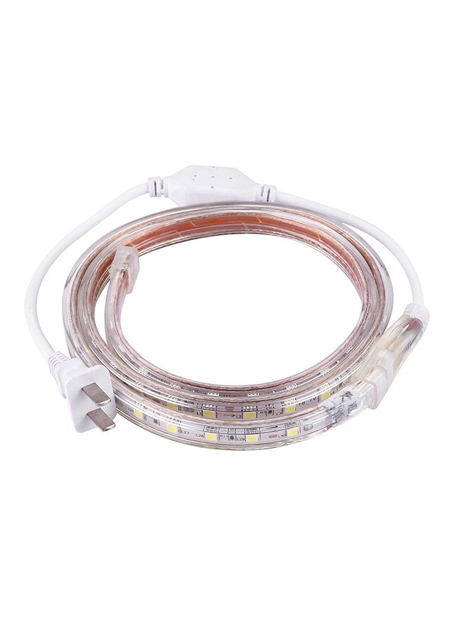 إسكدنيا شريط إضاءة LED مضاد للماء مع مقبس طاقة مكون من 60 مصباح أبيض 15x15x2سم - Image 1