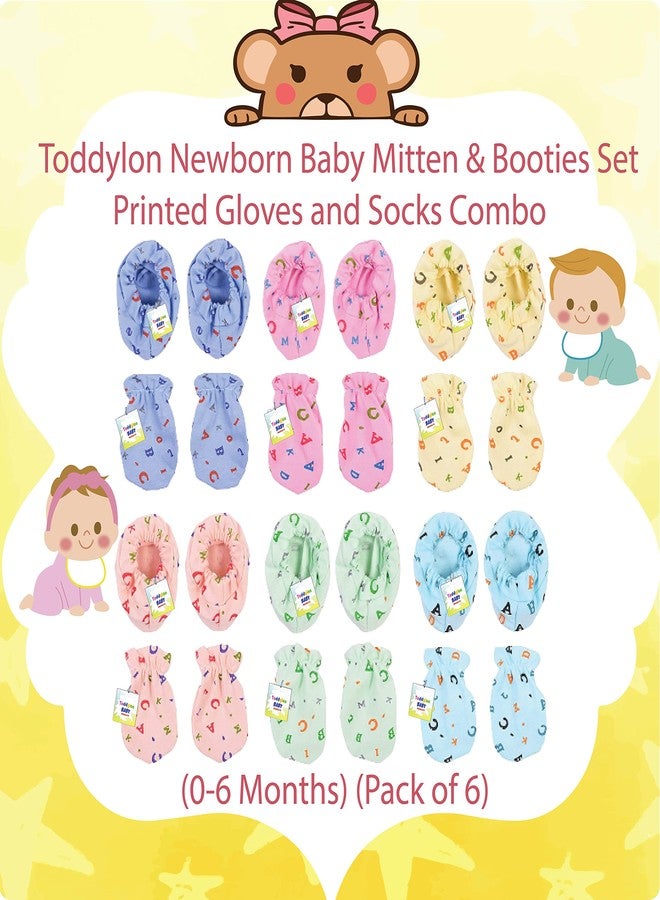 Toddylon Baby Mittens and Booties Set | New Born Clothes Set | Hand Gloves | Socks | Wristbands | Cotton | Combo | Infants Products - Image 2