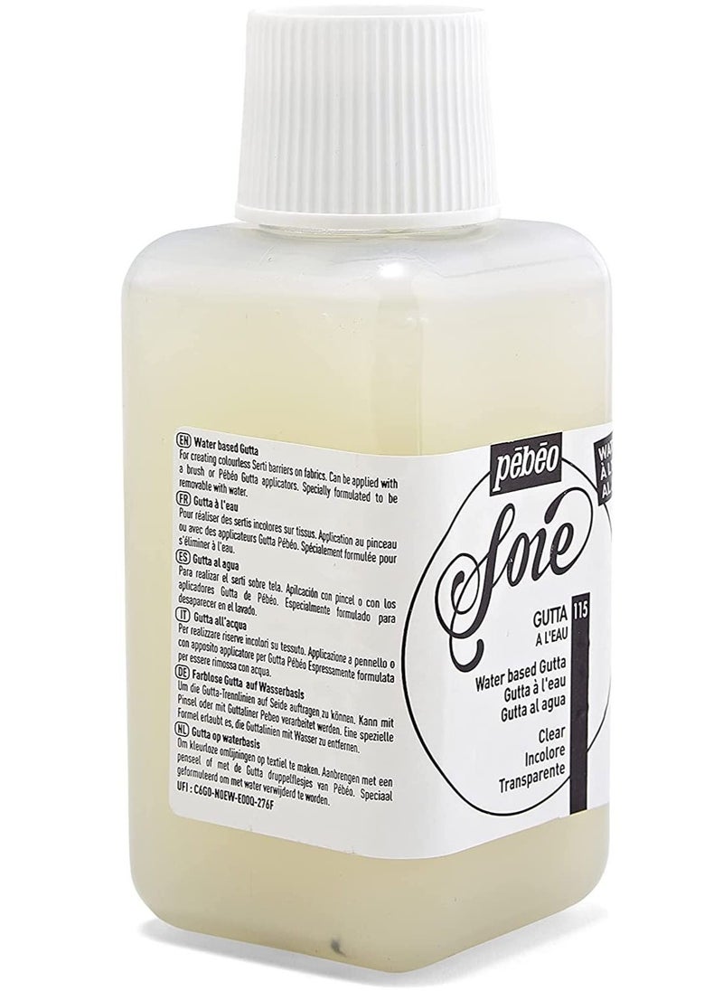 Pebeo - Pebeo Setasilk Water Based Gutta Bottle for Silk Painting - 250ml Transparent - Image 1