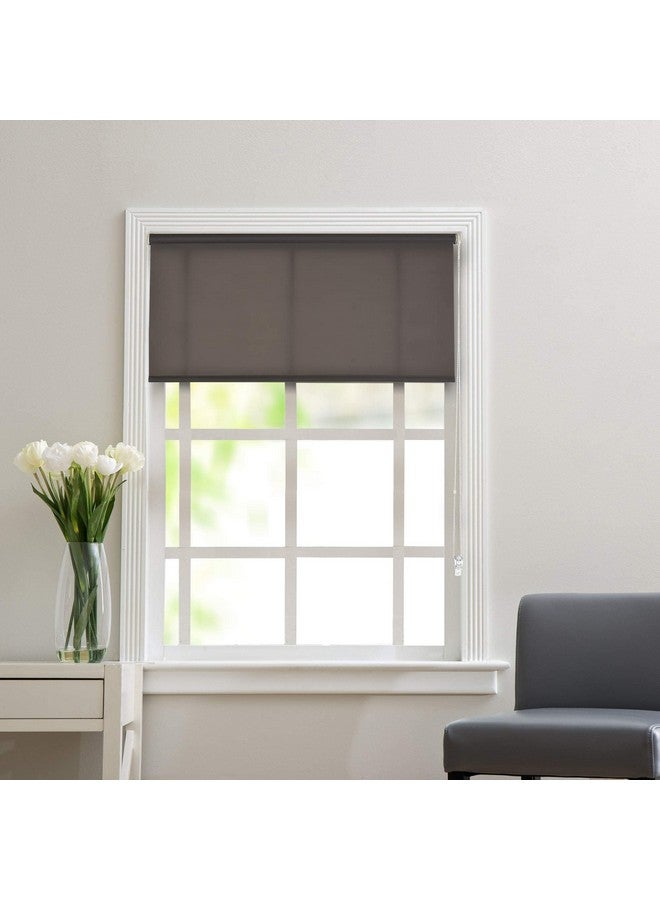 Deco Window Semi-Blackout Roller Blinds for Windows (58 Inches W X 84 Inches H, Silver Grey) Light Filtering Roll-Up Shades Sun UV Protection for Home & Office - Image 2