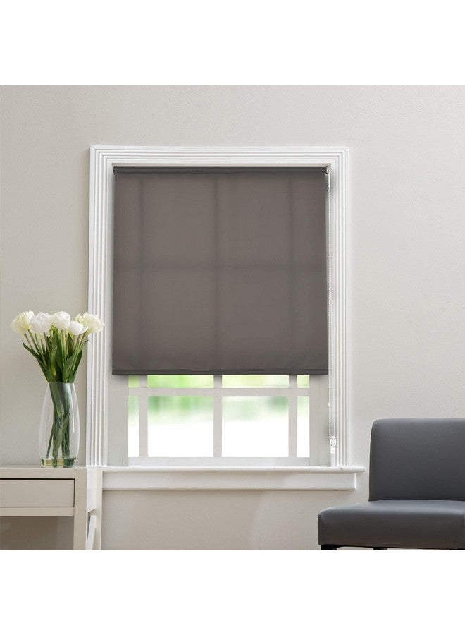 Deco Window Semi-Blackout Roller Blinds for Windows (58 Inches W X 84 Inches H, Silver Grey) Light Filtering Roll-Up Shades Sun UV Protection for Home & Office - Image 1