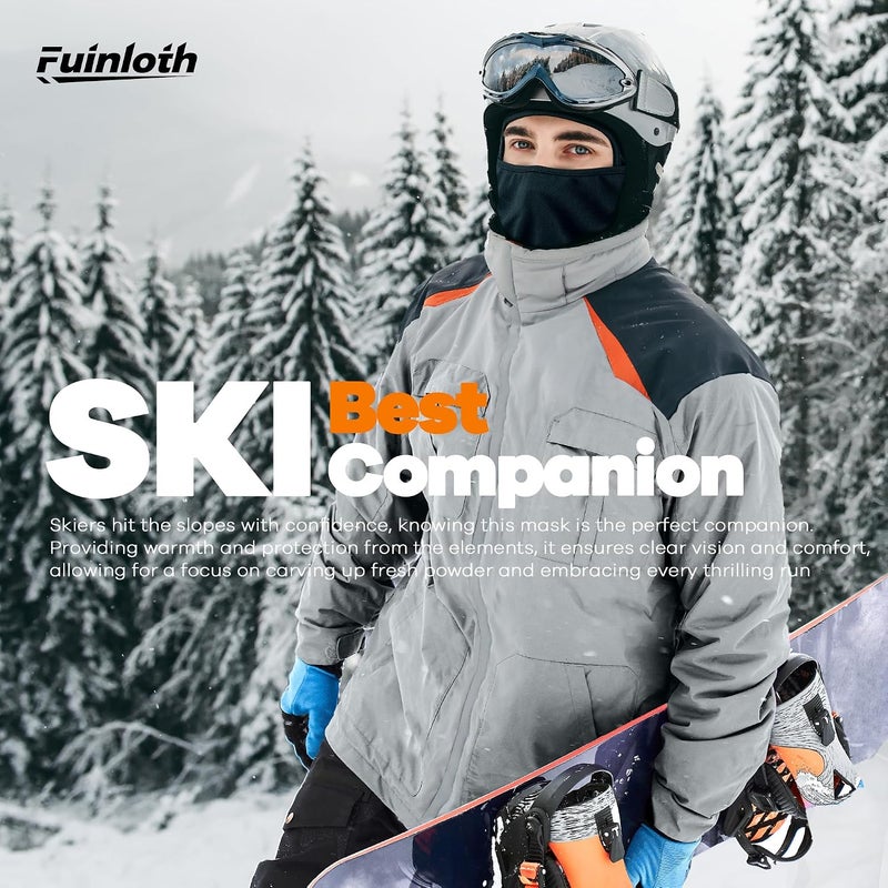 فوينلوث قناع التزلج فاينلوث بالاكليفا، واقي الرياح للحماية من الأشعة فوق البنفسجية والتبريد للدراجات النارية للرجال والنساء - Image 4