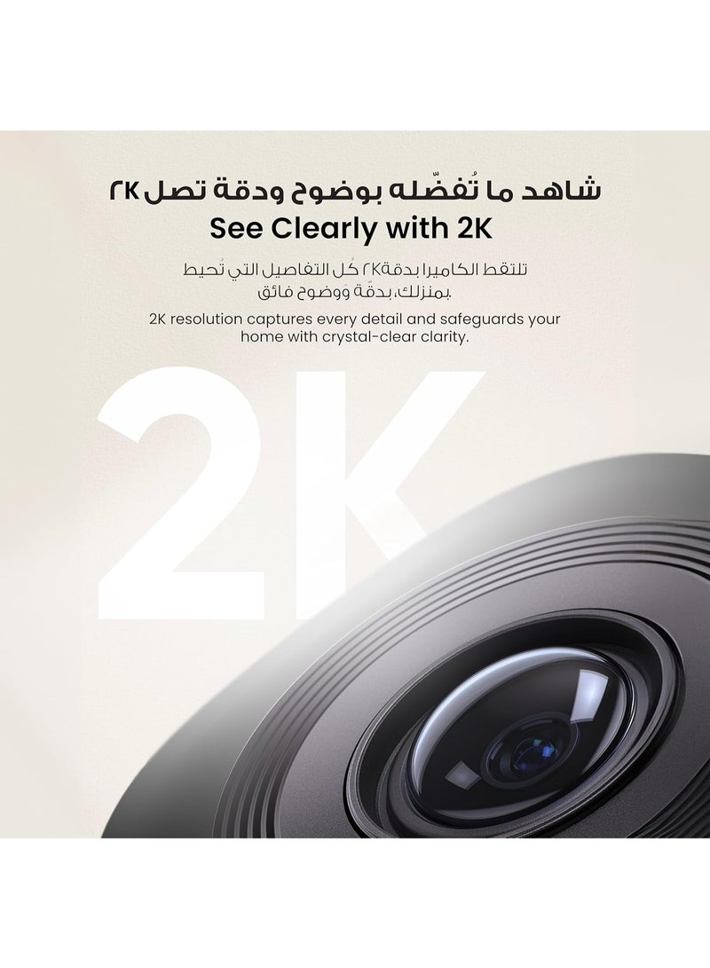 eufy Security Indoor Cam C220, 2K Resolution Security Camera with 360° PTZ, Plug-in Security Indoor Camera with 2.4G Wi-Fi, Human/Motion AI, Night Vision, AI Tracking, HomeBase S380 Compatible - Image 3