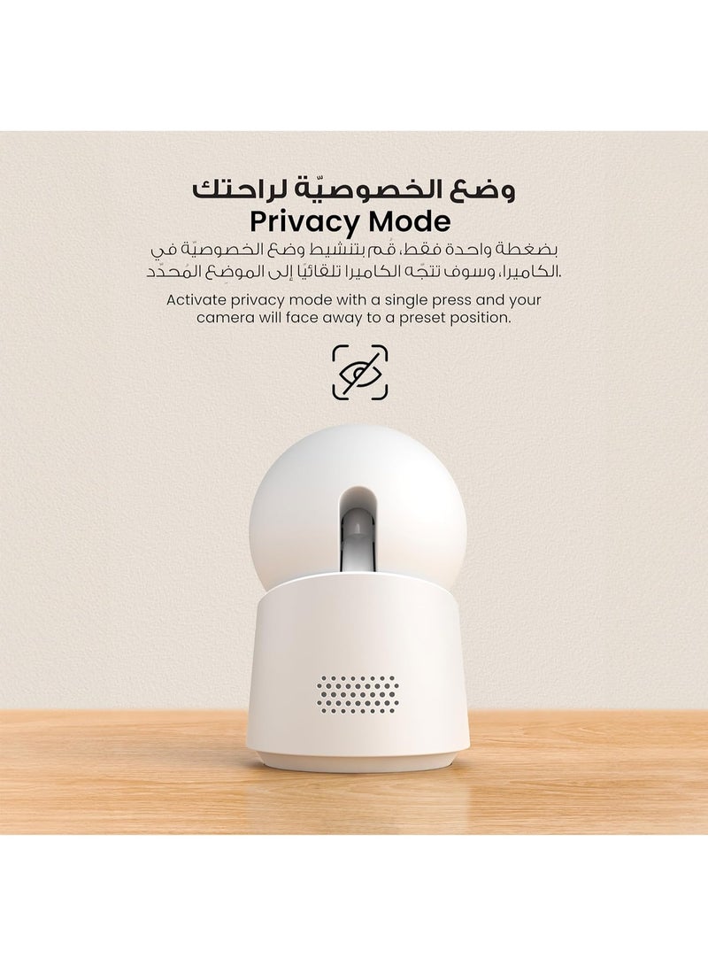 eufy Security Indoor Cam C220, 2K Resolution Security Camera with 360° PTZ, Plug-in Security Indoor Camera with 2.4G Wi-Fi, Human/Motion AI, Night Vision, AI Tracking, HomeBase S380 Compatible - Image 4